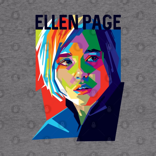 Ellen Page Pop Art by Laksana Ardie Store